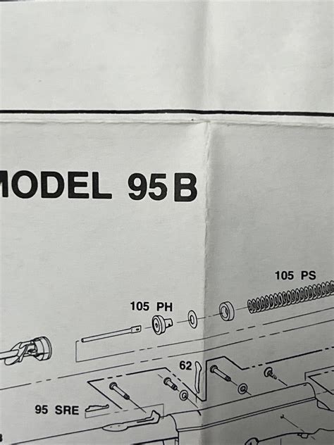 Original Vintage Daisy Model 95b 99b 105b 111b 1938b Parts Manual Ebay