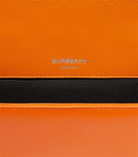 Burberry Orange Small Leather Lola Cross Body Bag Harrods Uk