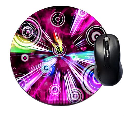 Mouse Mat Pad - Mousepad Cute Desk Round Circle Mousemat - Mouse Pad ...