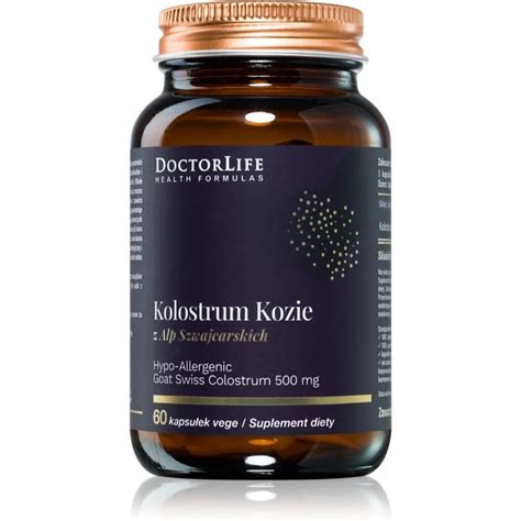 Doctor Life Kolostrum Kozie 500mg 60 kapsułek opinie cena mybionic pl