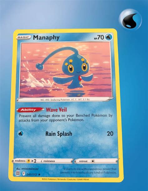 Manaphy 041 172 Brilliant Stars TCG Coleccionistas