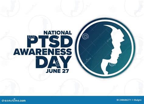 National Ptsd Awareness Day Concept June Template For Background