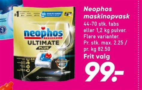 Neophos Maskinopvask Tabs Tilbud Hos Bilka