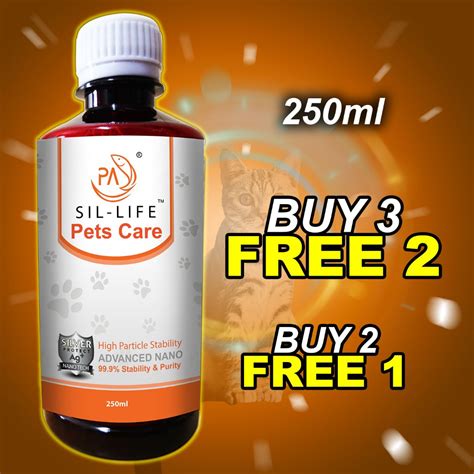 Pa Sil Life Pets Care 250ml Nano Technology Ubat Selsema Kucing Long