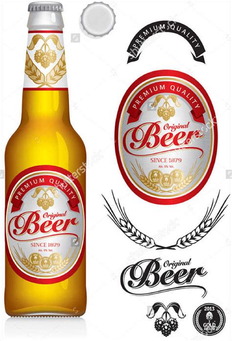 Beer Label Template Psd