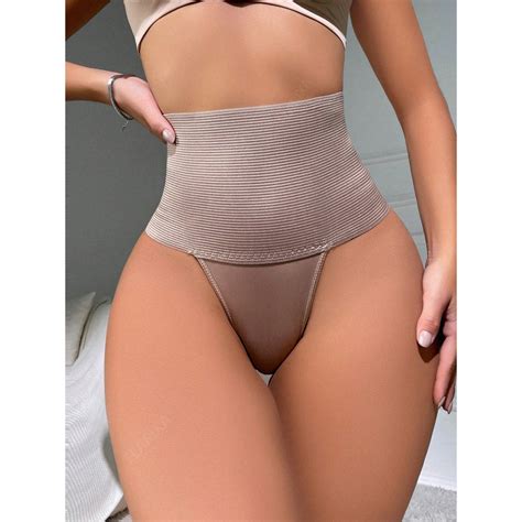 Fallslim Women S Tummy Control Thongs High Waist Flat Belly