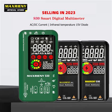 Maxrieny Digital Multimeter Infrared Thermometer Rechargeable Voltmeter