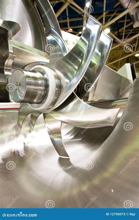 Knife of Professional Mincing Machine Stock Image - Image of mincing, metal: 12796073