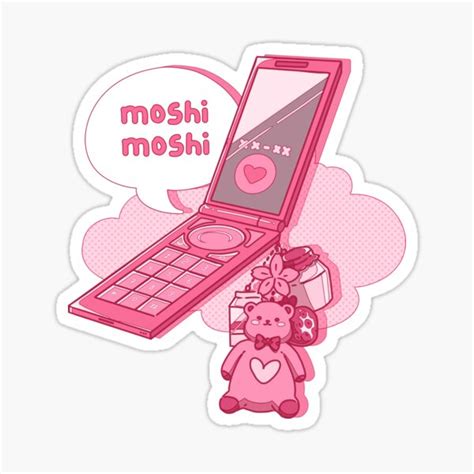 "The kawaii japanese flip phone " Sticker for Sale by AnGoArt | Redbubble