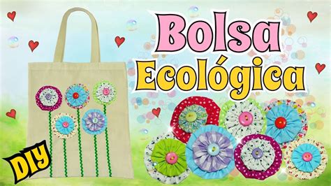 Tote Bag Diy Bolsa De Tocuyo Con Flores Diy Tutorial Facil Youtube