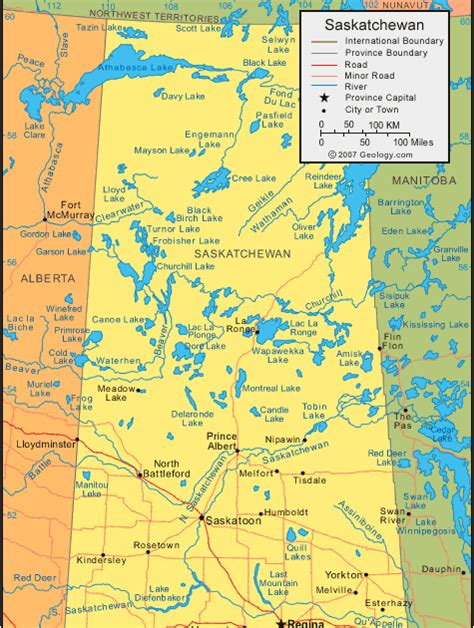 Saskatchewan Map With Cities | Map Of Europe