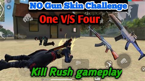 Free Fire No Gun Skin Challenge Solo V S Squade Solo V S Squade Full