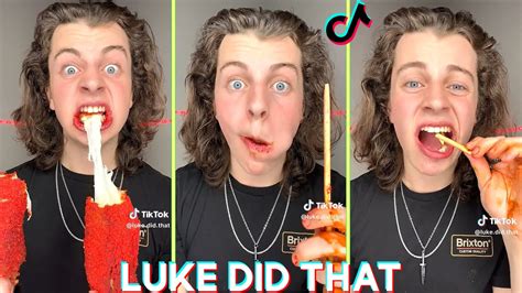 Luke Did That HOT Tiktok Funny Videos LukeDidThat Eating Spicy ASMR