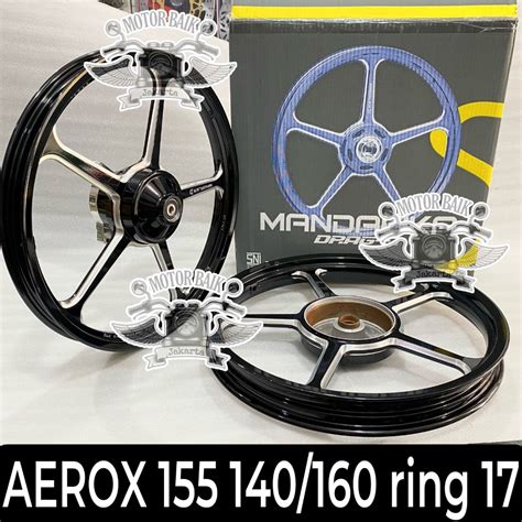 Jual Velg Power Mandalika AEROX 155cc 140 160 Ring 17 Set Depan