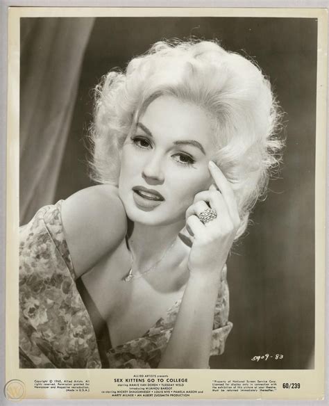 Original 1960 Mamie Van Doren Sex Kittens Go To College 8x10 Movie