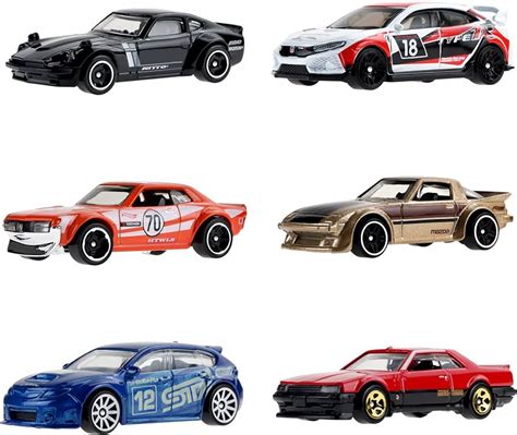 Hot Wheels 2023 JDM Pack Box Set Custom Datsun 240 Z, 2018 Honda Civic ...