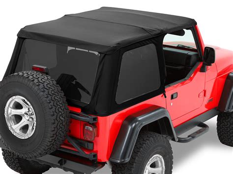 Bestop 56920 17 Trektop Nx Twill Soft Top For 97 06 Jeep Wrangler Tj