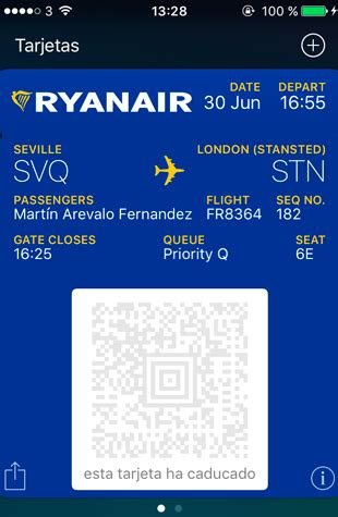 Cómo utilizar tu iPhone como tarjeta de embarque para Ryanair Mobility