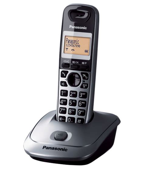 Buy Panasonic Kxtg3551sxm Cordless Landline Phone Grey Landline Phone Online At Best Price In