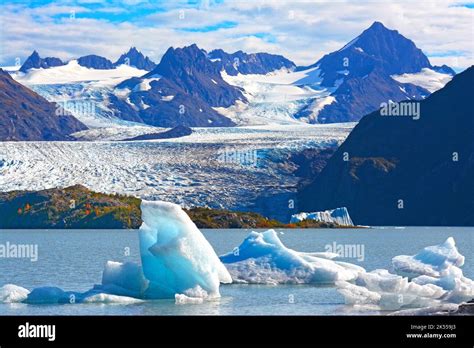 Glacier Lake In Summer Kachemak Bay Alaska Stock Photo Alamy