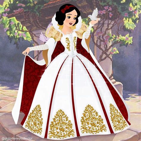 Snow White And Red Wedding Dress From Disney S Animated Film The Princess And The Frog