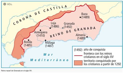 Reino Nazar De Granada En El Siglo Xv Kartographie Geschichte Karten