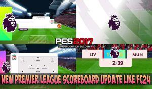 اسکوربرد EPL FC24 برای PES 2017 مودینگ وی