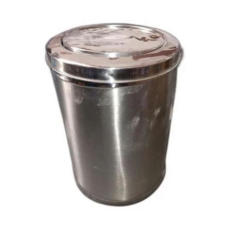 Silver Litre Stainless Steel Swing Dustbin For Garbage Material