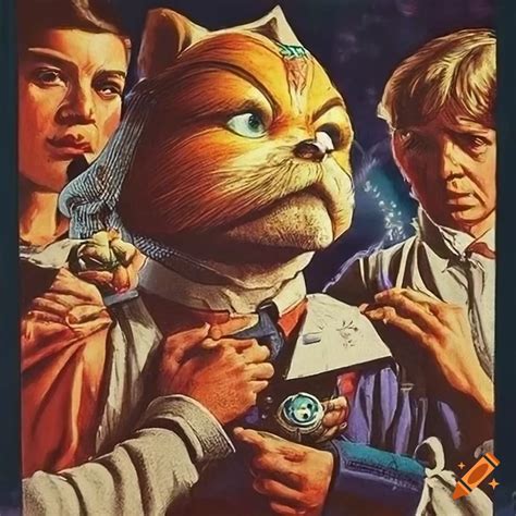 Intricate Details In A Vintage Star Fox Poster Style By James Gurney