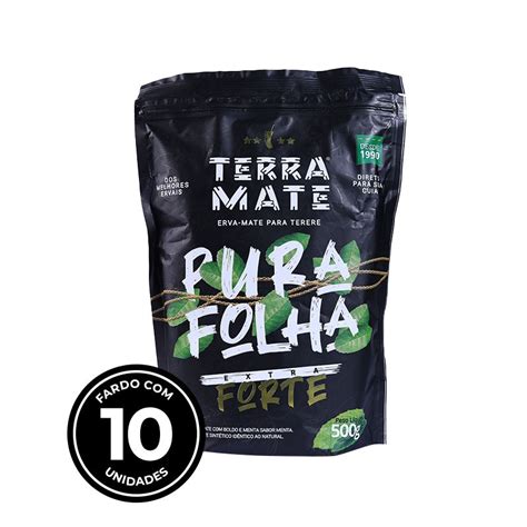 Erva Mate Terra Mate Pura Folha EXTRA FORTE 10X500g