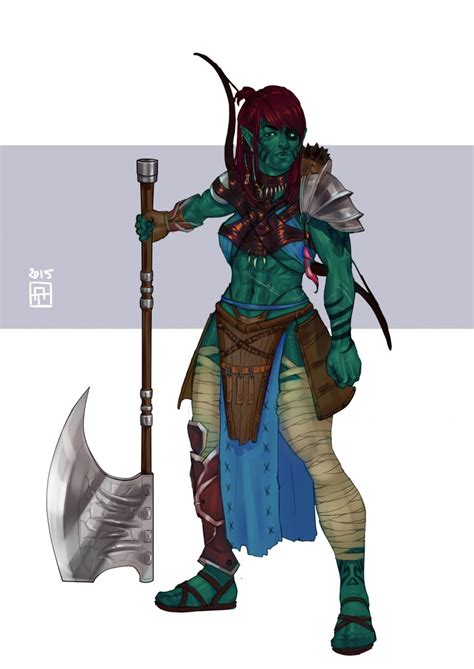 Half Orc Female Pathfinder