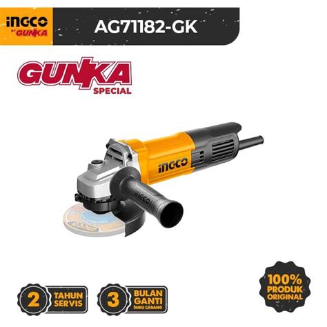 Jual Angle Grinder 4 100mm INGCO AG71182 GK Mesin Gerinda Tangan 4