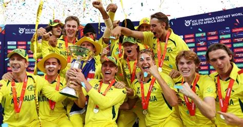 Australia Crowned Icc U Mens Cricket World Cup Champions