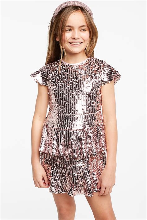 Leila Sequin Dress | Tween Girls 7-16 Dresses | Bardot Junior