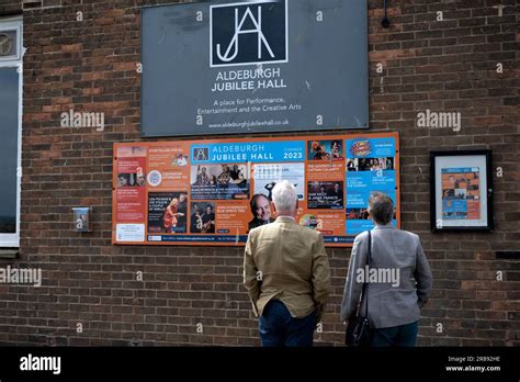 Aldeburgh Jubilee Hall Event Posters Hi Res Stock Photography And