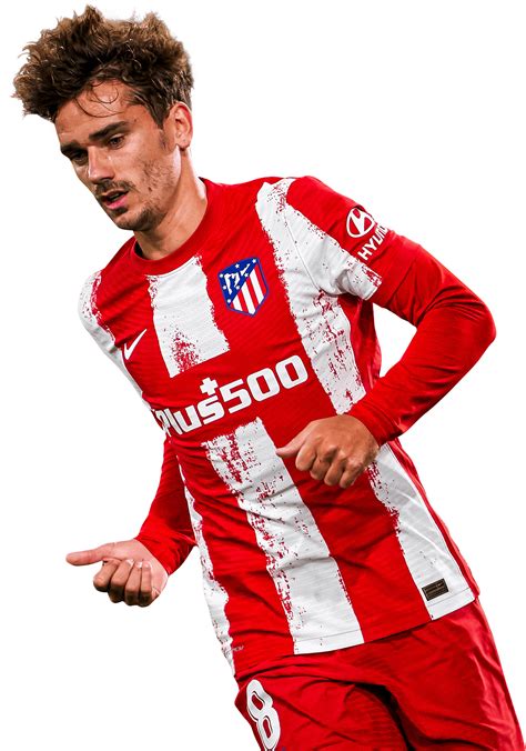 Antoine Griezmann Atlético Madrid football render FootyRenders