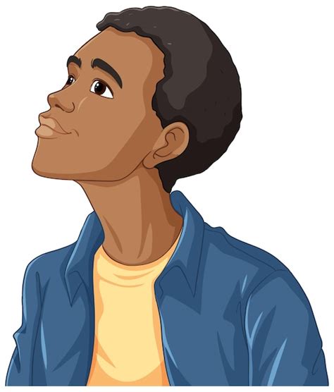 Personaje De Dibujos Animados De Hombre Africano Vector Gratis