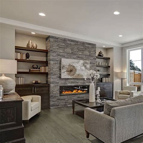 Denali Gray Concrete Stacked Stone Ledger Wall Corners Terrado