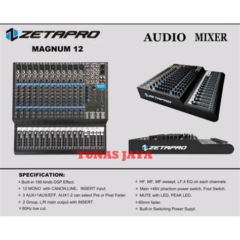 Jual Mixer Audio Zetapro Magnum Magnum Channel Original