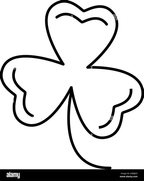 Three Leaf Clover Coloring Page