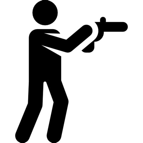 Stick Man With Gun