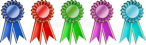 Set Award Ribbons Stock Vector Illustration Of Success 14013795