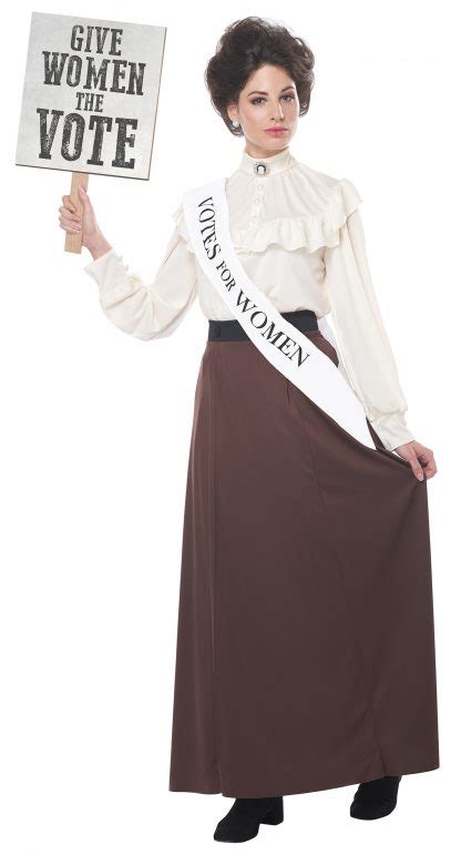 English Suffragette Adult Costume