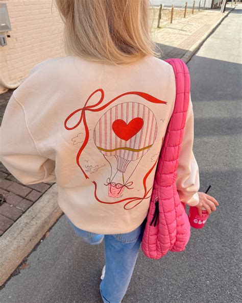 Oopsie Sale Love Is All Around Us Cream Crewneck All Things Lilly Ann