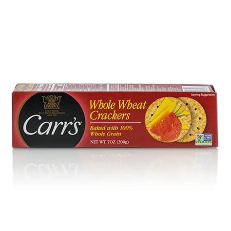 Whole Wheat Crackers ~ Carrs ~ Renards Artisan Cheese ~ Wi