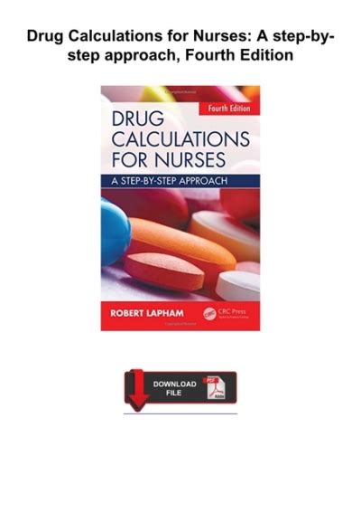 Get Pdf Download Drug Calculations For Nurses A Step By Step