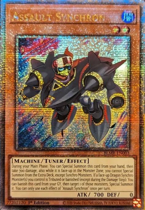 Assault Synchron Quarter Century Rare Blmr En Prices Yugioh