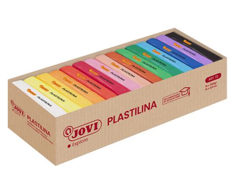 PLASTILINA Caja Expositora 15 Pastillas 350 G Colores Surtidos JOVI