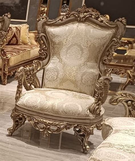 Casa Padrino Luxus Barock Wohnzimmer Set Gold Grau Barock Sofas