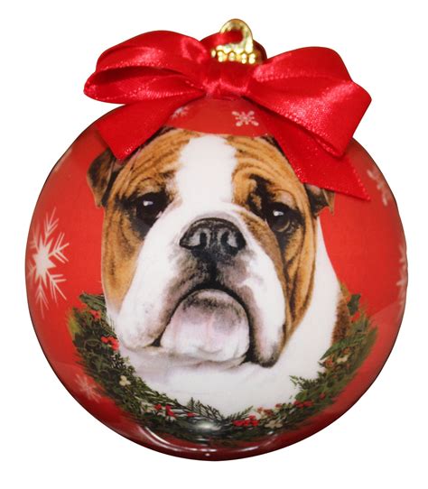 Bulldog Christmas Ornament Shatter Proof Ball Perfect T For Etsy